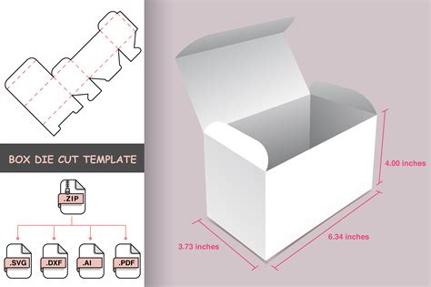 metal cutting die box|die cut box template free.